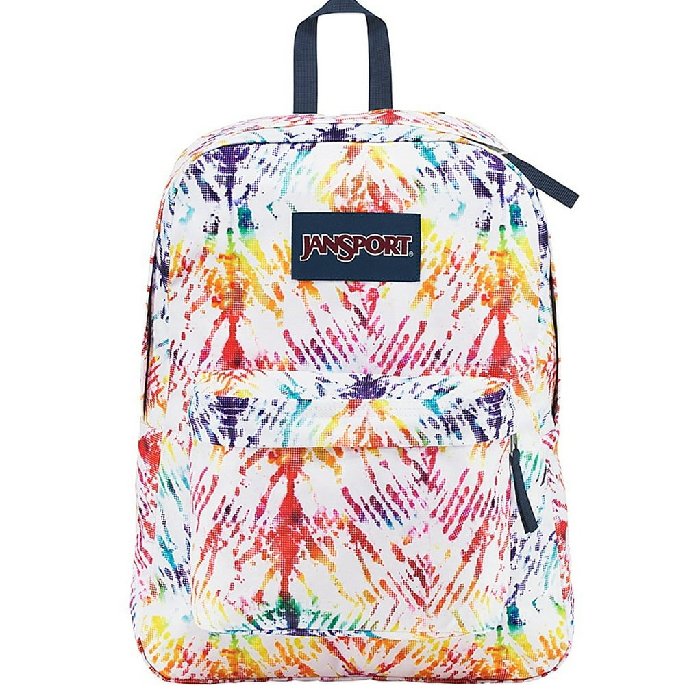 JanSport Superbreak Backpack Rainbow Tie Dye JS00T50134Q