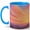 Blue, variant on Pastel Sunset Hills 11oz Ceramic Mug, Impressionist Sky Art
