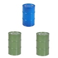 thumbnail image 1 of 3x Tambor De Aceite Para 1/10 SCX10 90047 CC01 D90 D110 TF2 TRX4 KM4 Azul, 1 of 9