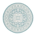 thumbnail image 3 of Unique Loom Outdoor Aztec Collection Area Rug - Chalca (3' 3" Round Aqua/Ivory), 3 of 7