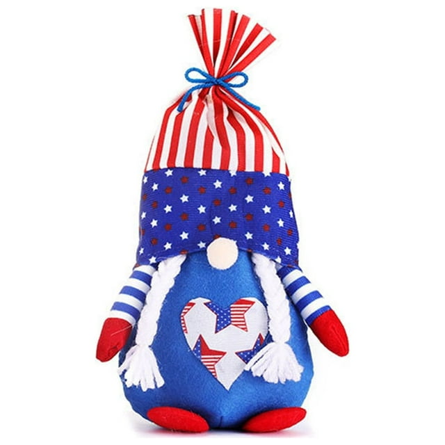 Regalos de gnomos patrióticos del Día de la Independencia, decoraciones para el hogar, muñecas sin rostro, gnomos, muñecas