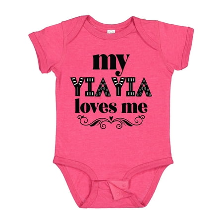 

Inktastic My YiaYia Loves Me Yia Yia for Grandchild Gift Baby Girl Bodysuit