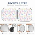 thumbnail image 6 of Haiem Easter Colorful Rabbit Car Windshield Sun Shade (2 Pieces) Foldable Windshield Sun Shade Car Accessories for Truck SUV Pickup-Large, 6 of 7