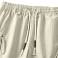 thumbnail image 6 of ZVAVZ Wide Leg Parachute Pants for Men Y2k Baggy Track Pants Fashion Outdoor Sports Pants with Zipper Pockets Khaki M, 6 of 10