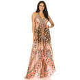 thumbnail image 5 of Sakkas Lizi Womens Maxi High-low Halter Handkerchief Long Dress Beach Party - UM304-Multi - One Size, 5 of 5