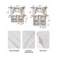 thumbnail image 5 of Home Sweet Swag Kitchen Curtains Sets for Windows 24 Inch Length, Wreath Botanical Farmhouse Plants Gradient Brown Short Window Curtain Swags Valances and Tiers 3 Piece Set for Cafe/Dining Room, 5 of 5