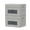 Grey, variant on 2-Pack Grey Storage Bins with Lids, Cube Organizer with Clear Window