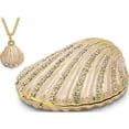 thumbnail image 5 of Fashion Bejeweled Pinky Clam Shell Trinket Box (3.25 X 3) Made In China bj2028, 5 of 5