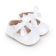 thumbnail image 3 of Yoyauz Baby Girl Mary Jane Shoes Anti Slip Rubber Sole Ballet Slippers Princess Dress Wedding Shoes Newborn Kids Shoes Toddler Shoes（0-12 Month）, 3 of 11