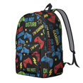 thumbnail image 2 of Game Controller Black Pattern Backpack for School, Cute School Bag with Adjustable Shoulder Straps and Padded Back, 15.7"x11.8"x5.5", 2 of 4