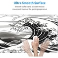 thumbnail image 5 of Japanese Wave Black and White Gaming Mouse Pad XL, Large Non Slip Rubber Mousepad, Stitched Edges Mouse Pads, Long Extended Mice Pad,31.5'''' X 11.8'''', 5 of 6