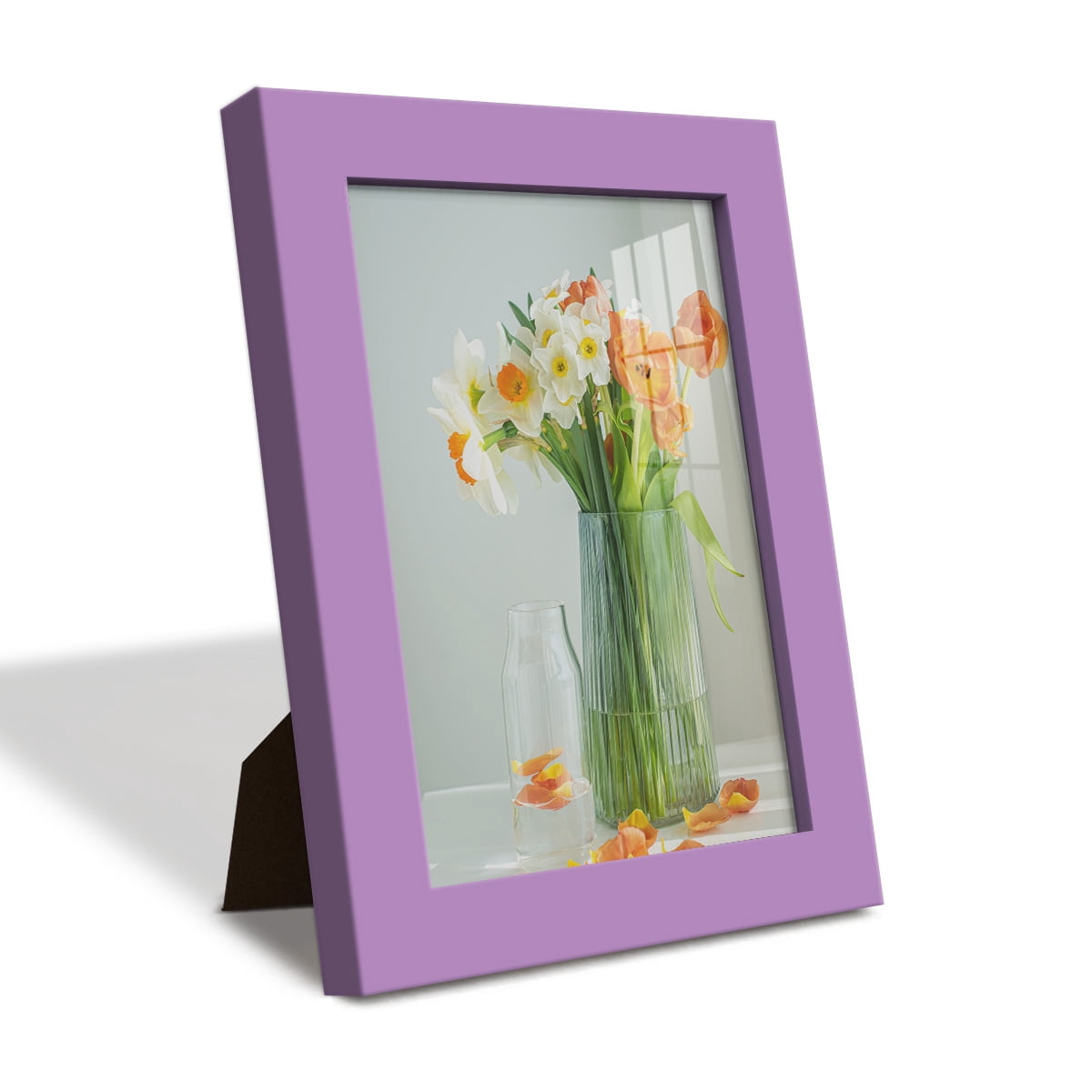 Modern 5 in. x 7 in. Violet Picture Frame (Set of 4)