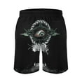 thumbnail image 3 of Tool Band Men's Swim Trunks Board Shorts Drawstring Elastic Waist Quick Dry Swimsuits Beach Shorts with Pockets S, 3 of 8