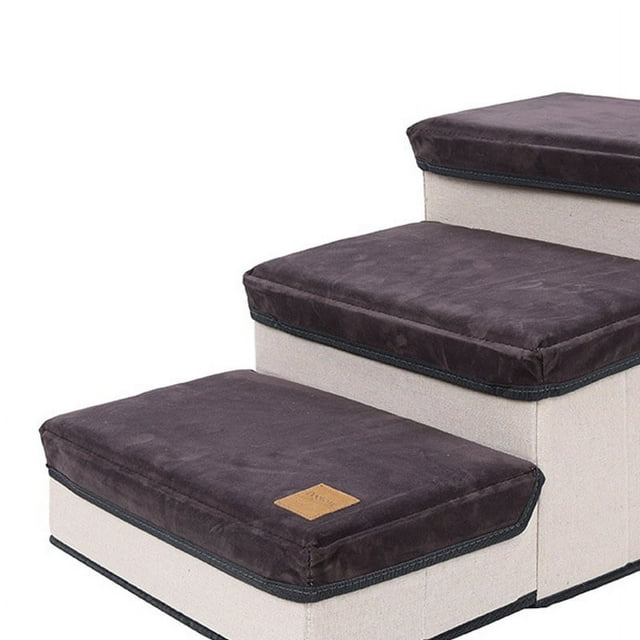 Dog Climbing Ladder,Pet Dog Ladder Foldable Pet Ladder Dog Step Box Ladder Remarkable Clarity