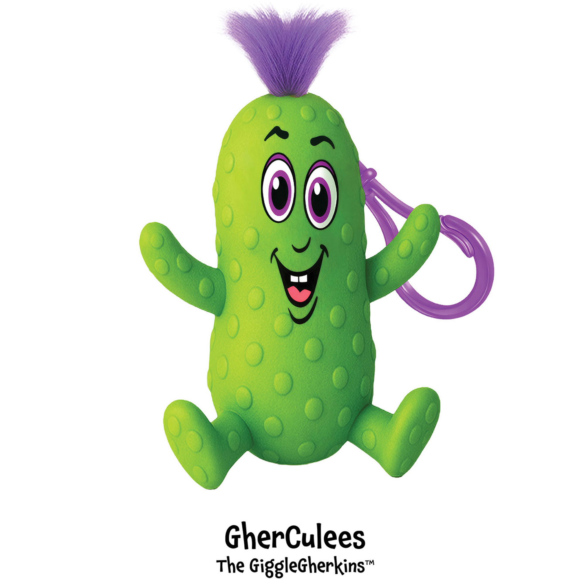 Pickle Everything: The GiggleGherkins 3 Pack - Squeaky Pickle Bag Tags - 3 Characters, Squeeze For Squeaking Sound, Backpack Accessory Toys, Kids 3+
