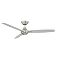 thumbnail image 2 of WAC Blitzen 54" Brushed Nickel Smart Ceiling Fan with Remote Control, 2 of 11
