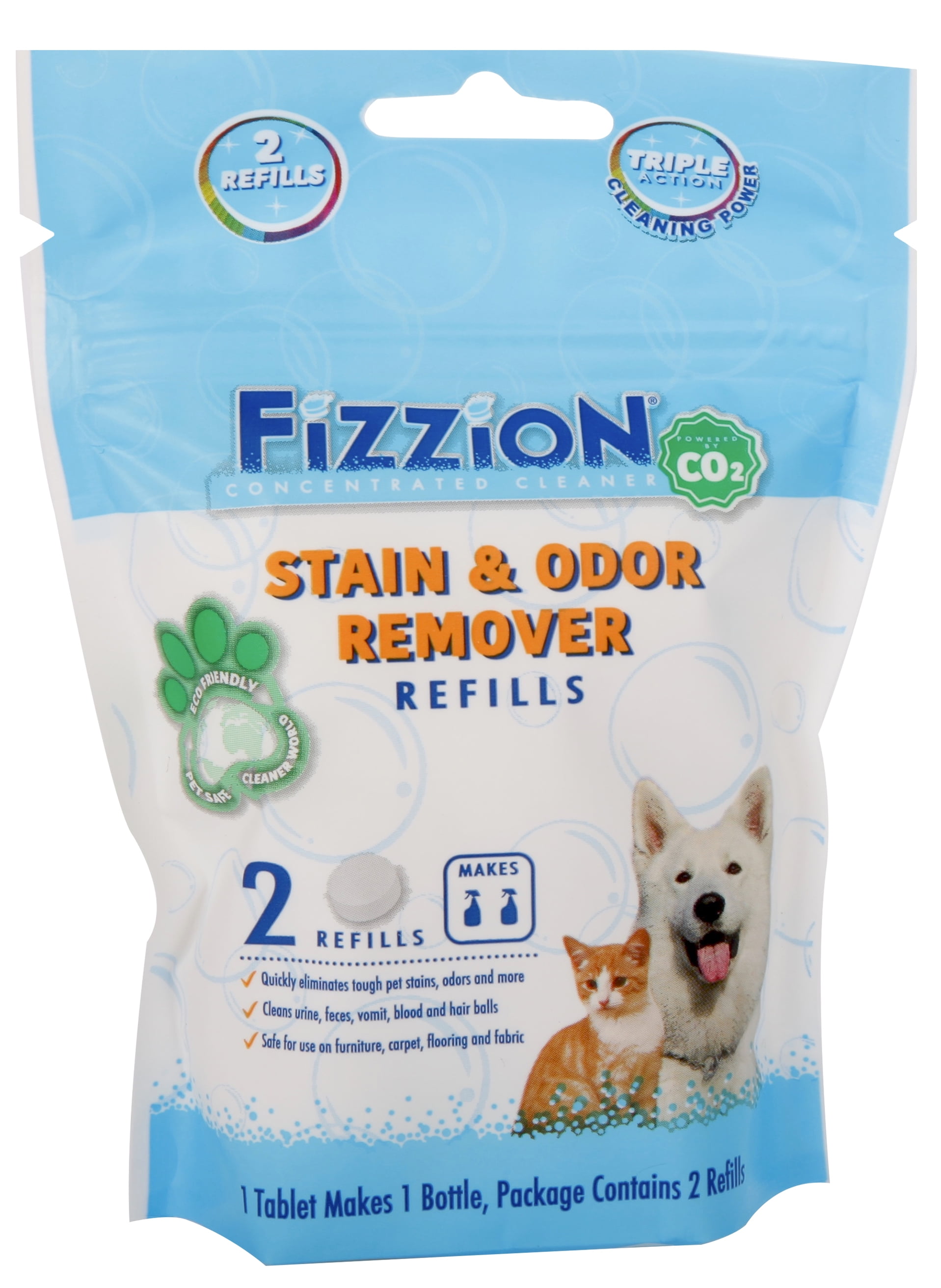 Fizzion Pet Stain & Odor Remover Refill Tablets 2Pack (Makes 46oz