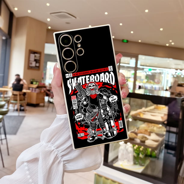 Moderno y duradero: estuche plateado de doble capa esmerilado con ilustración divertida para iPhone 15 Pro Max 14 13 12 Pro 11