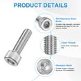 thumbnail image 2 of Uxcell 30-Pack M5 x 16mm Hex Socket Head Cap Screws Bolts, 304 Stainless Steel Machine Bolt Full Thread Precision Fasteners, 2 of 7