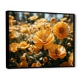 thumbnail image 2 of Designart "Peach Buttercups landscape Vibrant I" Floral Floater Framed Wall Art Living Room, 2 of 7