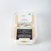 Mainstays Snackle Box, Lunch & Snack Container with lids, Plastic, Mini, 4 Compartment , White, Made for Portable Food Storage