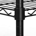 thumbnail image 3 of Adjustable Rolling Garment Rack, Portable Clothing Storage Rack, Heavy-duty Rolling Clothing Rack w/ Wheels, 3-Tier Wire Shelving Organizing Clothes Hanging Rack, Closet Rack for Hanging Clothes, R866, 3 of 6