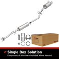 thumbnail image 2 of BRE Exhaust Exhaust System Kit 106-0086 Direct-Fit Exhaust Series Cat-Back System; Aluminized Steel; With Mufflers; 2 Inch Pipe Diameter; Single Exhaust With Single Exit; Rear Exit; Without Tips, 2 of 6