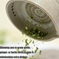 thumbnail image 3 of Handmade Garlic Grater X Herb Bowl,2-In-1 Pottery Herb Stripper Bowl, Different Sizes of Round Holes, Kitchenware for Root Removal, Effortless Kitchen Prep, 2-in-1 Multi-functional Kitchen Tool, 3 of 6