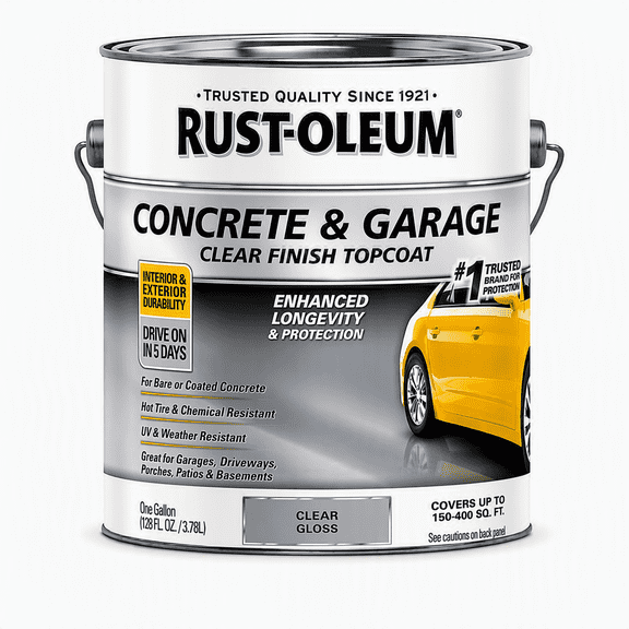 Clear, Rust-Oleum Concrete & Garage Topcoat-320202, 1 gal