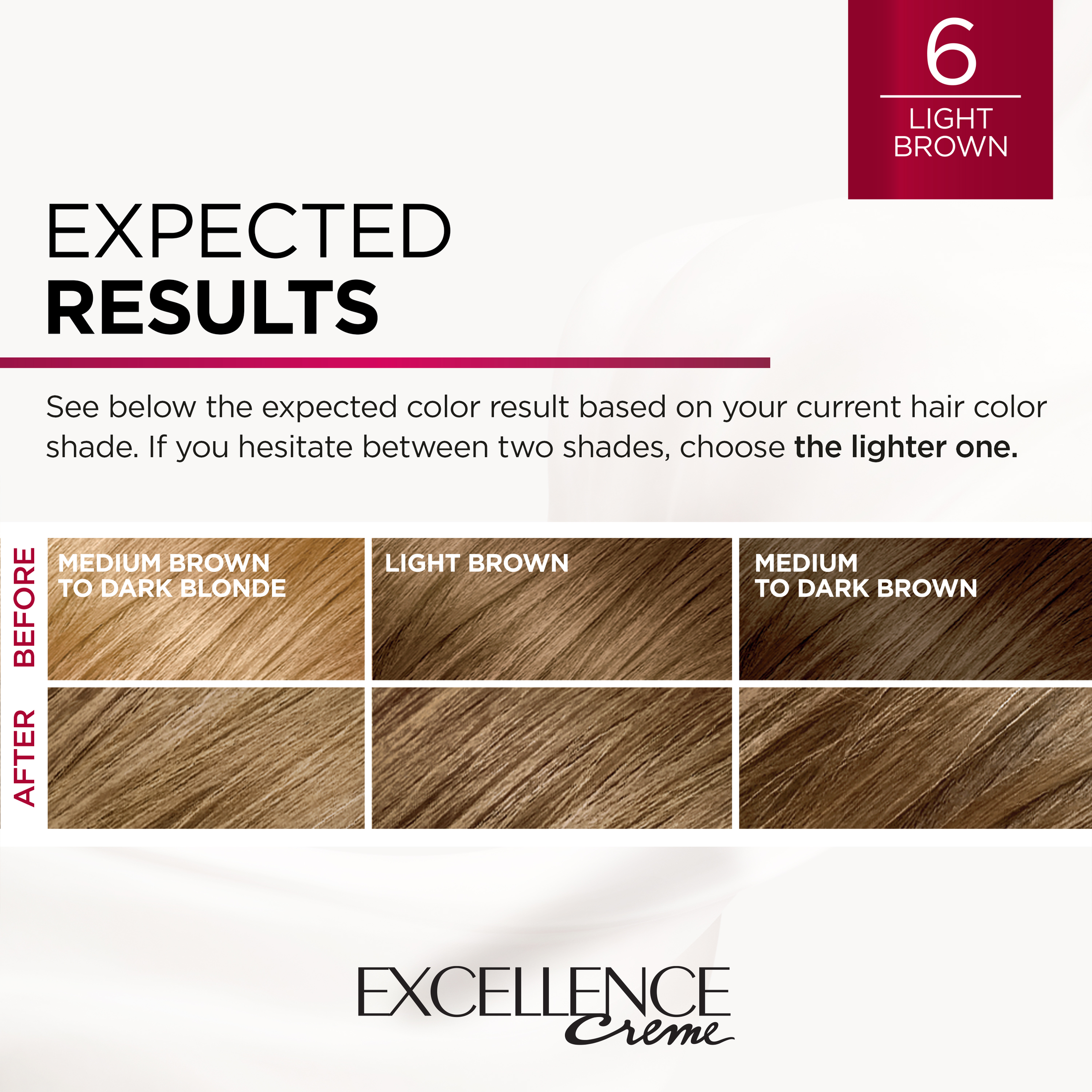 L'Oreal Paris Excellence Creme Permanent Hair Color, 6 Light Brown - image 5 of 8