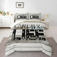 thumbnail image 1 of Erosebridal Lodge Cabin Comforter Sets Queen Size,Happy Camping Bedding Queen Comforter Set,Rv Accessories Bedding Sets Queen with Comforter,Super Cozy Rustic Room Decoration,Reversible,3 Pieces, 1 of 8