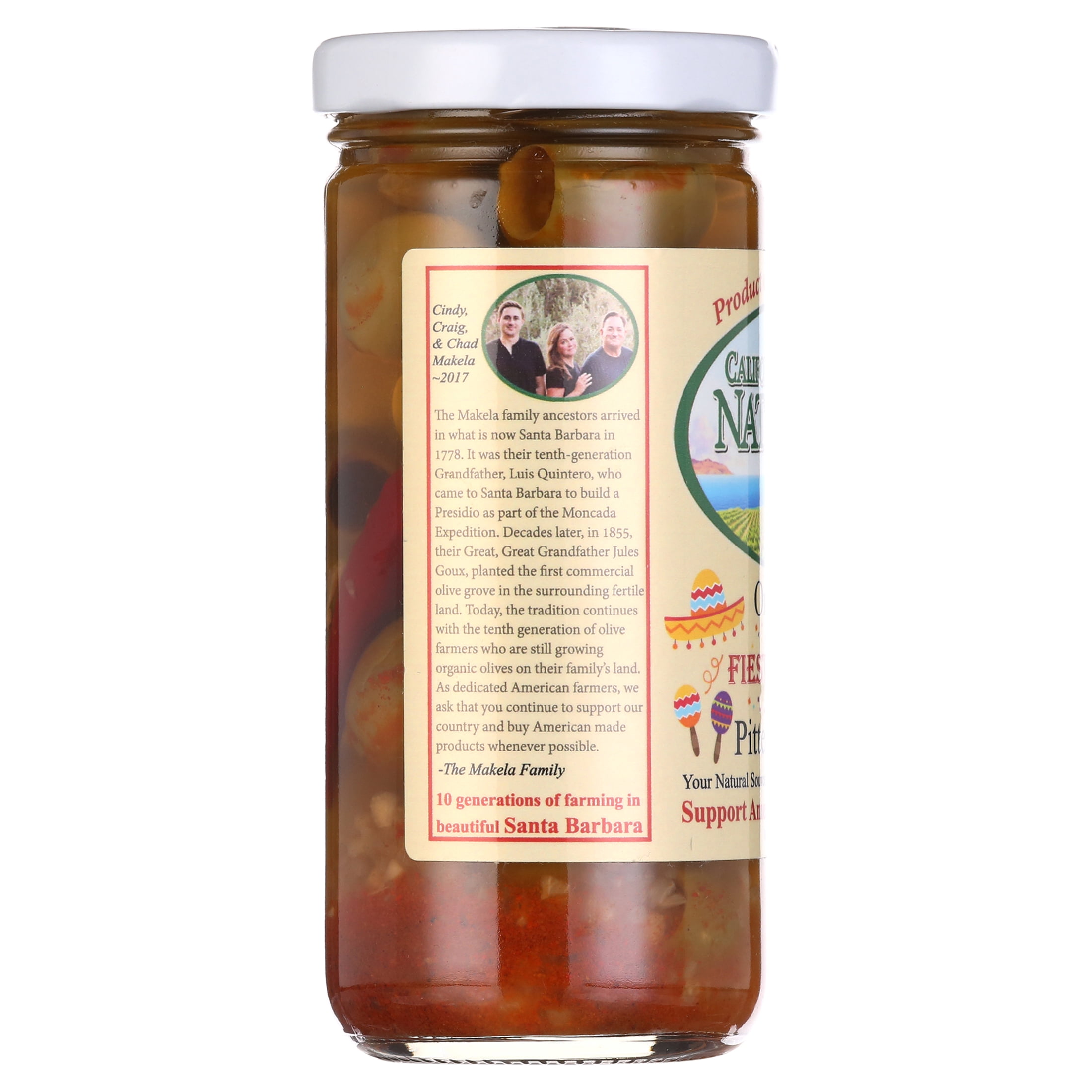 California Coast Naturals Pitted Fiesta Style Olives, USDA Organic, Non GMO, 8 oz