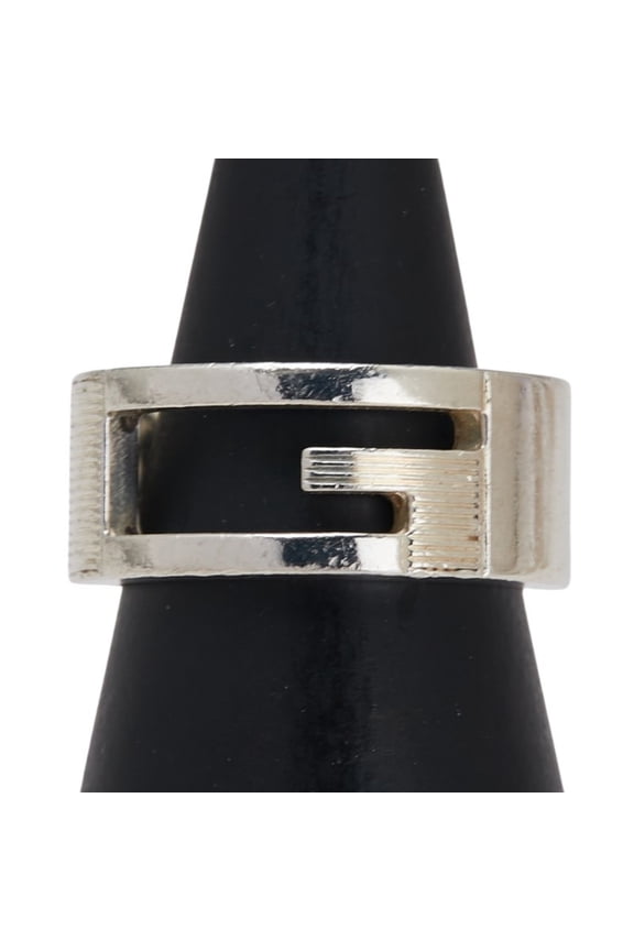 Pre-Owned Gucci Branded G Ring #8 SV925 Silver Men's GUCCI (Good)