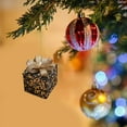 thumbnail image 6 of EGYMEN Shatterproof Black Christmas Tree Drop Ornaments Hanging Decorations for Holiday and Party Decor, 6 of 7
