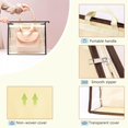 thumbnail image 3 of UDIYO Clear Handbag Storage Organizer, Dust Bags with Zipper and Handle for Hanging Closet, 3 of 7