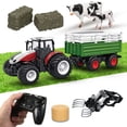 thumbnail image 4 of Remote Control Tractor, 1 : 24 Scale 2.4Ghz Remote Control Tractor Toy with Trailer Gripper, 4 of 8