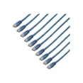 thumbnail image 1 of StarTech.com 6ft CAT6 Ethernet Cable, 10 Gigabit Molded RJ45 650MHz 100W PoE Patch Cord, CAT 6 10GbE UTP Network Cable with Strain Relief, Black, Fluke Tested/UL Certified Wiring, 10 Pack - Category 6, 24AWG, TIA (C6PATCH6BL10PK) - Patch cable - RJ-45 (M) to RJ-45 (M) - 6 ft - UTP - CAT 6 - molded - blue (pack of 10), 1 of 4