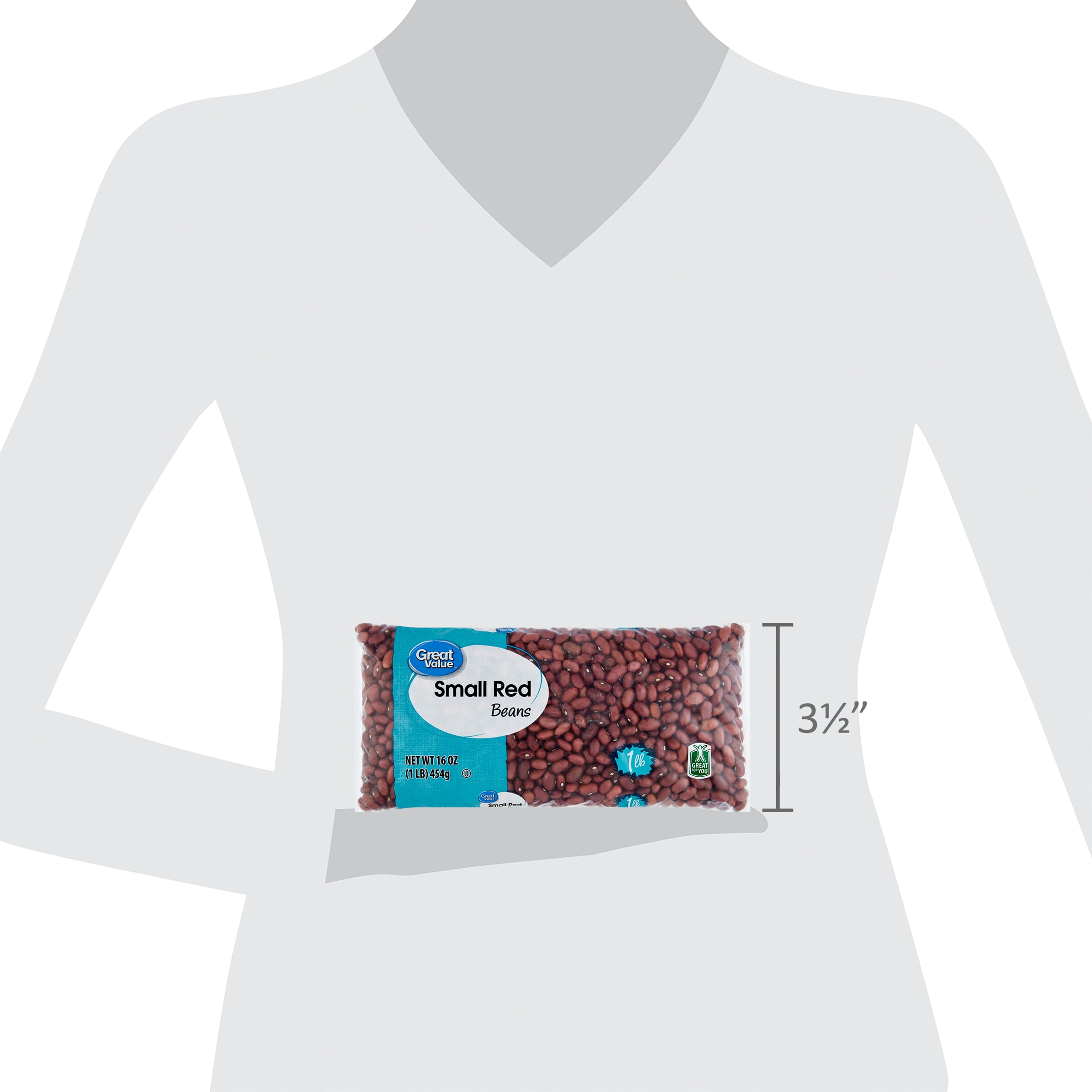 Great Value Small Red Beans, 1 lb