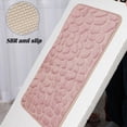 thumbnail image 3 of Alfombra de baño de espuma viscoelástica antideslizante, absorbente, lavable a máquina, para ducha, color rosa, 40 x 60 cm, 3 of 5