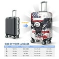 thumbnail image 6 of Balery Luggage Cover American Flag Eagle Art Print Suitcase Covers for Luggage Elastic Washable Suitcase Protector Fits 18-32 Inch Luggage-X-Large, 6 of 9