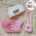 thumbnail image 2 of RUIG 17cm Doll Clothes,Crochet Doll Clothes 3-Piece Outfit Set for 15cm & 17cm Dolls,Stylish Outfit with Exquisite Accessories,Handmade Dress-Up Fashion for Collectible Dolls, 2 of 9