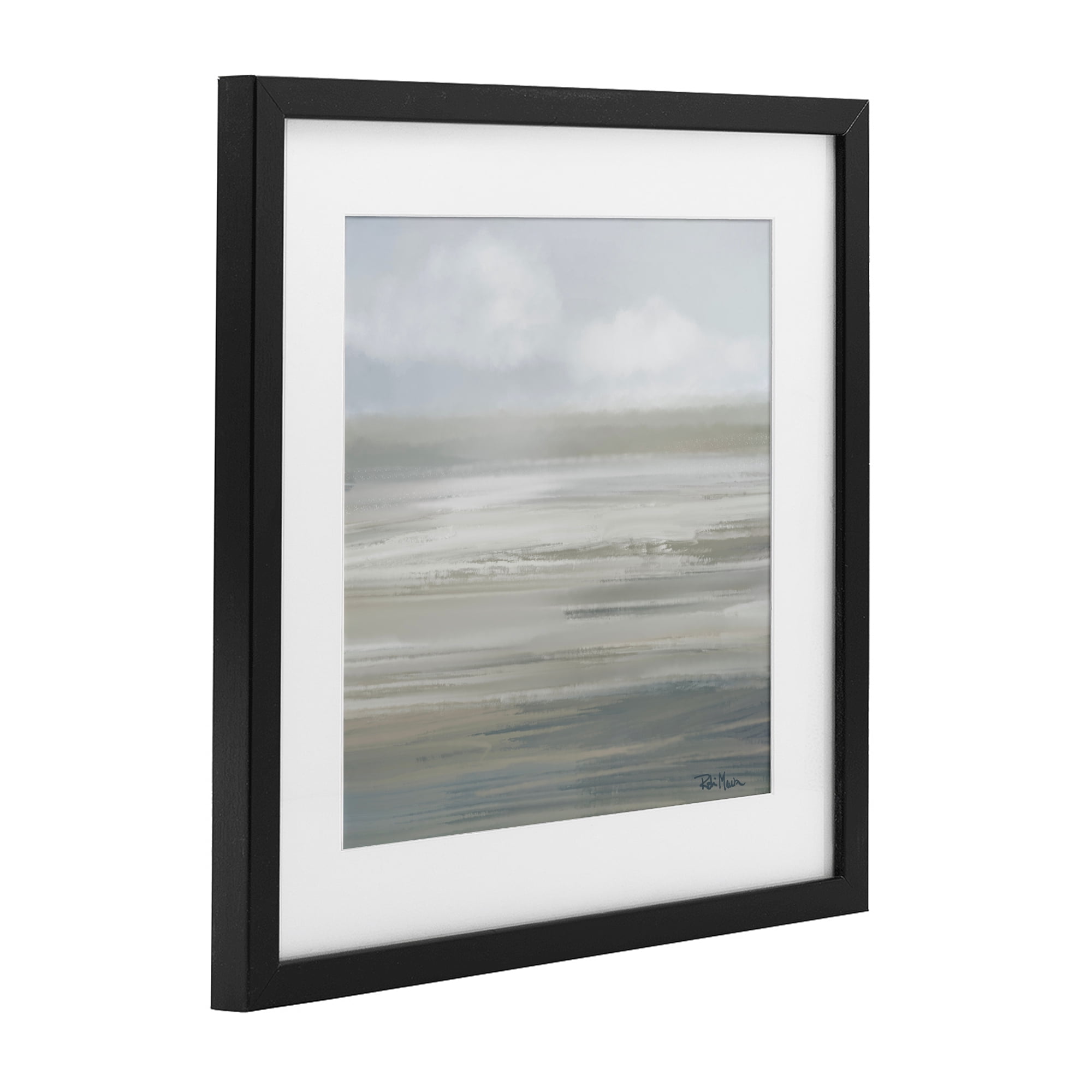 Stupell Industries Mid Afternoon Landscape Black Framed Print Under Glass, design by Robin Maria