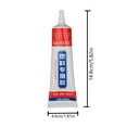 thumbnail image 4 of Sltwyw Permanent Fabric Glue 50ml - Clear Washable Clothing Adhesive for Patches Denim Leather Polyester Flannel Repair, 4 of 8