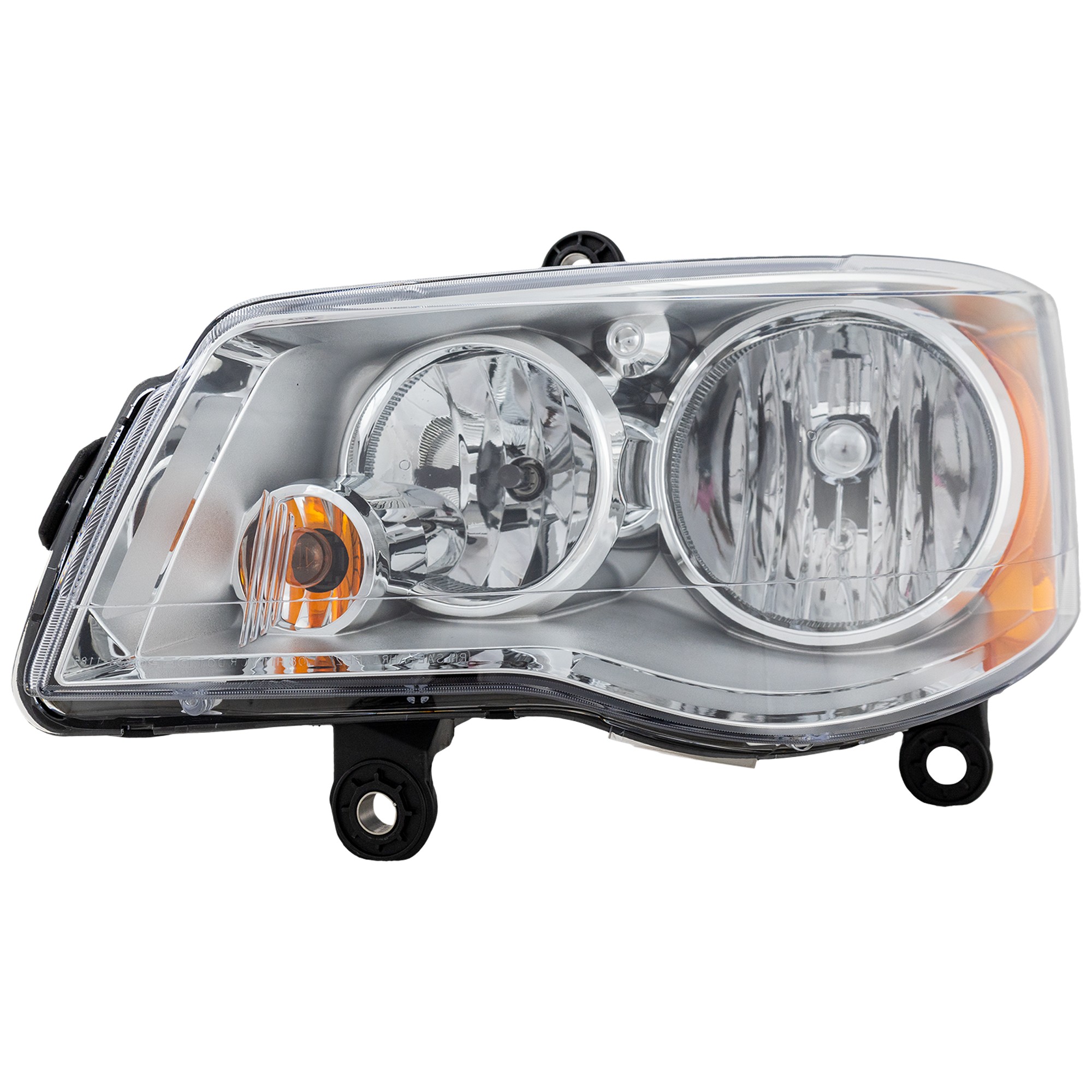 Replacement ARBC100102Q Headlight Compatible With 2011-2020 Dodge Grand Caravan 2008-2016 Chrysler Town and Country Left Driver Halogen With bulb(s) CAPA Certified
