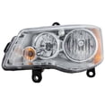 thumbnail image 3 of Headlight Compatible with DODGE GRAND CARAVAN 2011-2018/TOWN AND COUNTRY 2008-2016 LH Assembly Halogen Chrome Interior - CAPA, 3 of 5