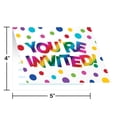 thumbnail image 2 of Creative Converting Rainbow Foil Invitation, Foldover, Rainbow Foil, 8 ct, 2 of 2