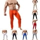 thumbnail image 5 of ALSLIAO - Mallas de compresión de seda fina para hombre, pantalones largos, ropa interior, color negro, talla 2XL, 5 of 8