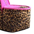 thumbnail image 4 of High Heel Cheetah Shoe Jewelry Box with 3 Hooks, Multicolor - Saltoro Sherpi, 4 of 5