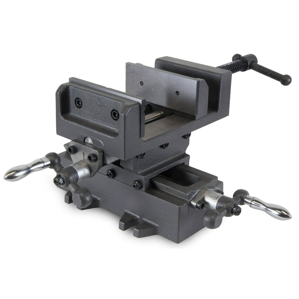 WEN 4.25Inch Compound Cross Slide Industrial Strength Benchtop and Drill Press Vise Walmart
