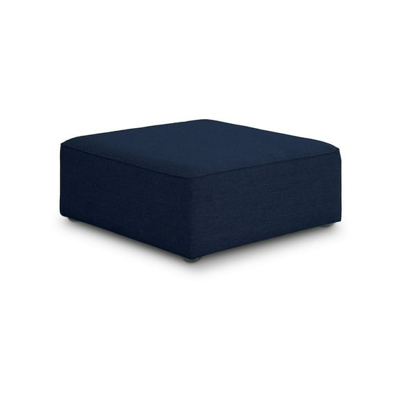 Meridian Furniture Cube Navy Durable Linen Modular Component